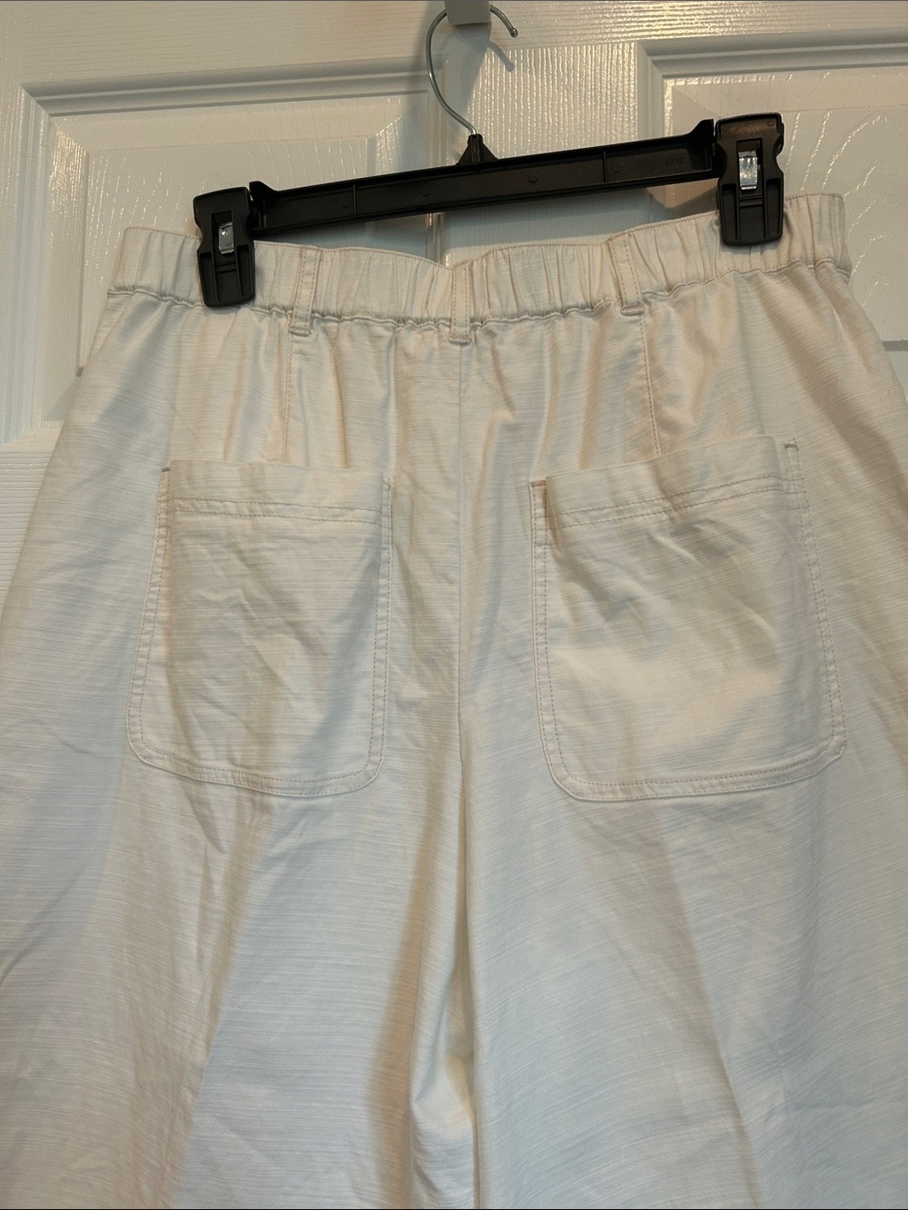 PILCRO by Anthropologie Utility Culottes in Creamy White Cotton Blend - Picture 7 of 13